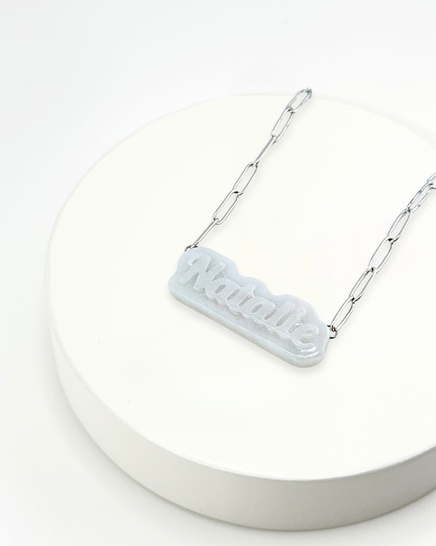 Personalised Jade Pendant Necklace