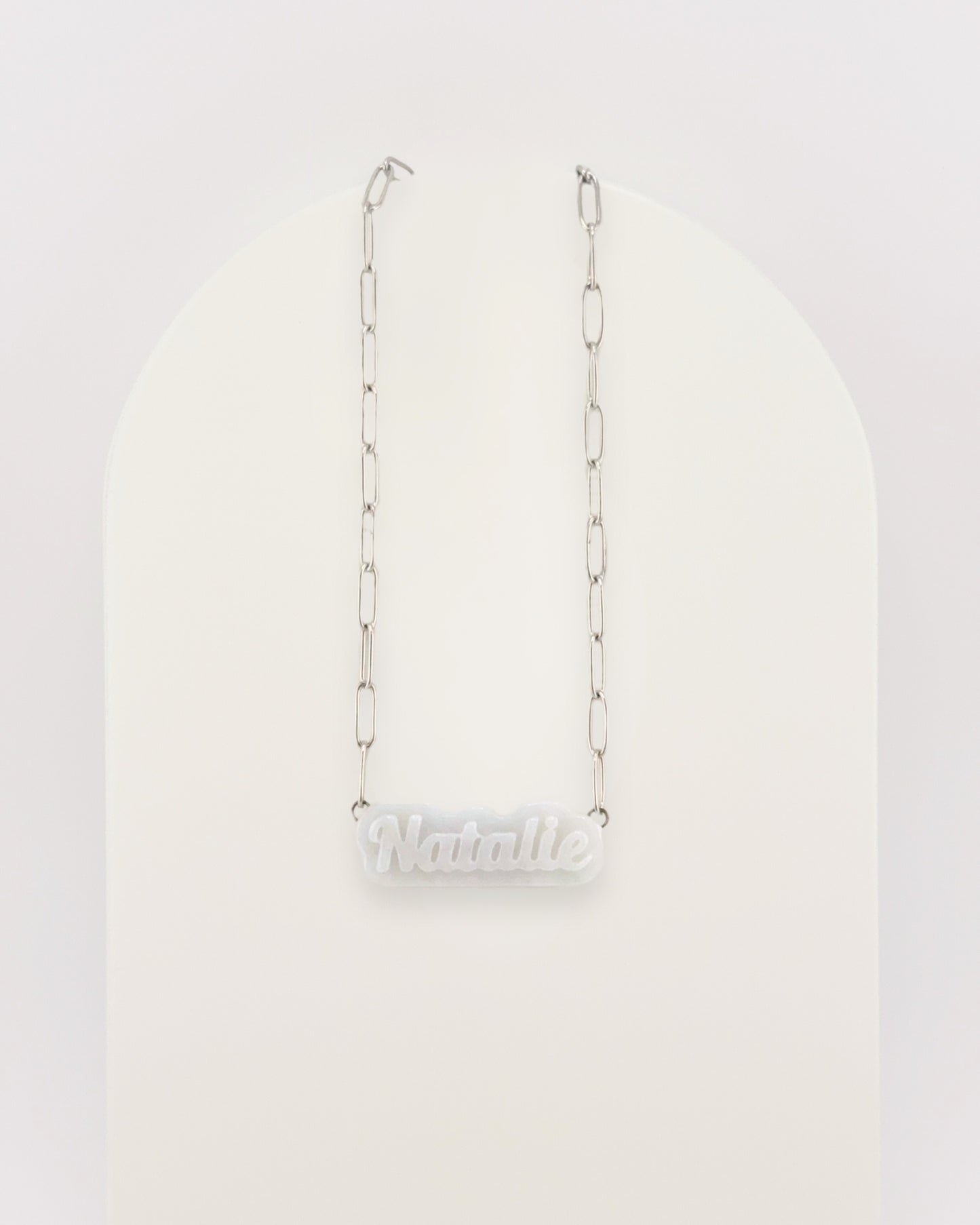 Personalised Jade Pendant Necklace