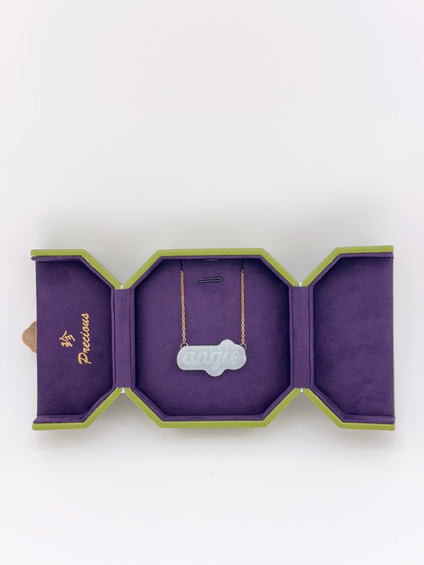 Personalised Jade Pendant Necklace